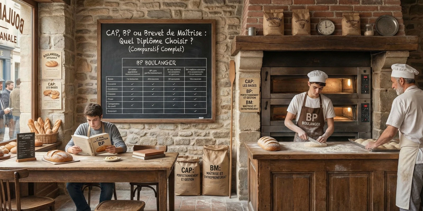 CAP, BP ou Brevet de Maîtrise en Boulangerie : Quel Diplôme Choisir ? (Comparatif Complet)